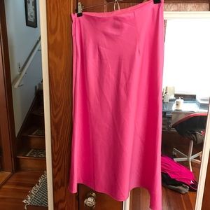 “Silk” midi skirt